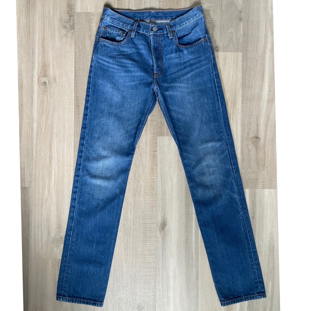 Levi's 501 Straight Button-Fly Medium Wash Jeans Size 26x32